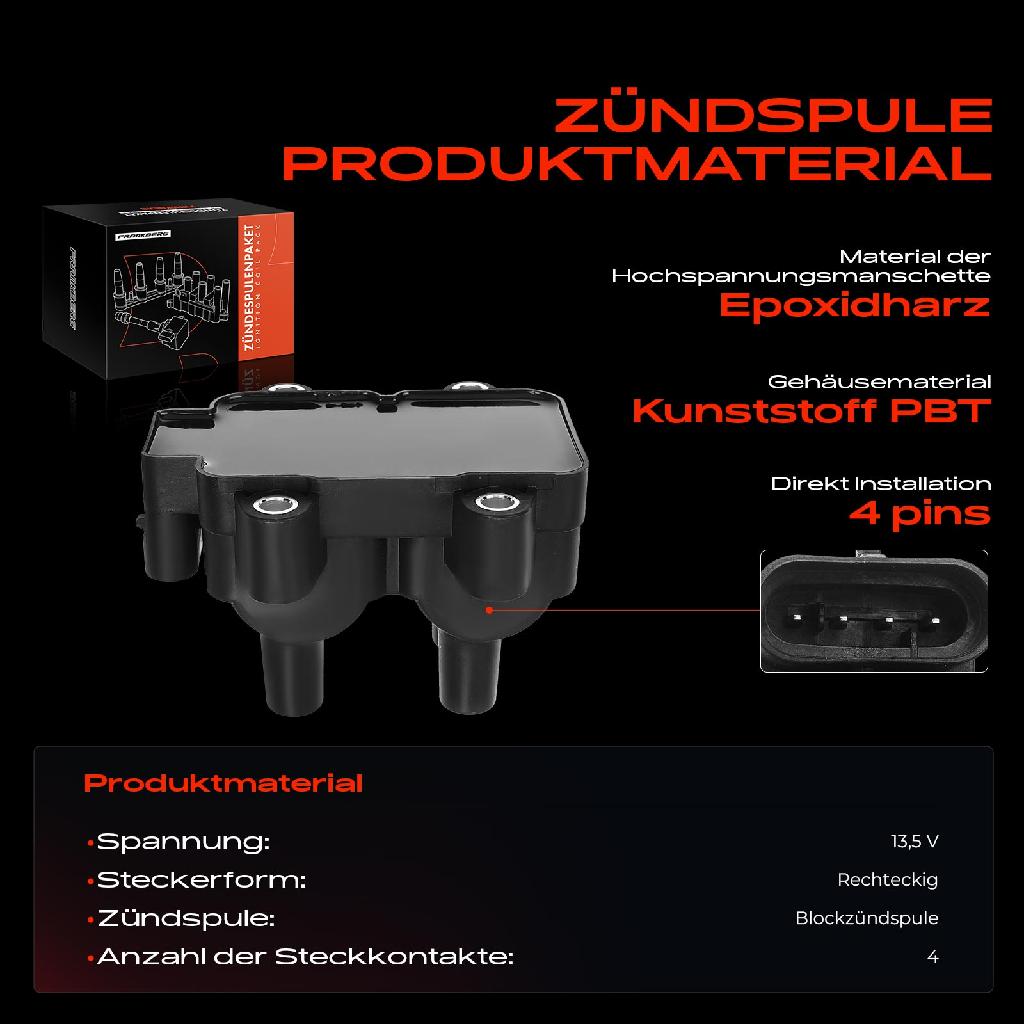 1x Zündmodul Zündspule für Dacia Dokker Express Kasten/MPV MPV Lodgy Logan MCV II Pick-up Sandero Solenza