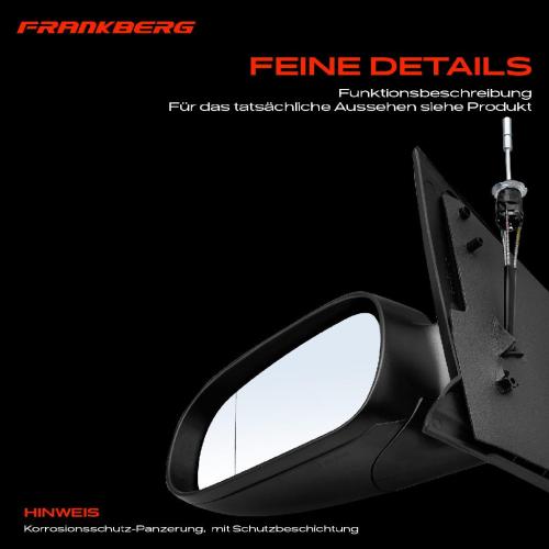 Frankberg 1x Außenspiegel Links für VW Fox Schrägheck 5Z1 5Z3 5Z4 2005-2011 Bild Frankberg 1x Außenspiegel Links für VW Fox Schrägheck 5Z1 5Z3 5Z4 2005-2011