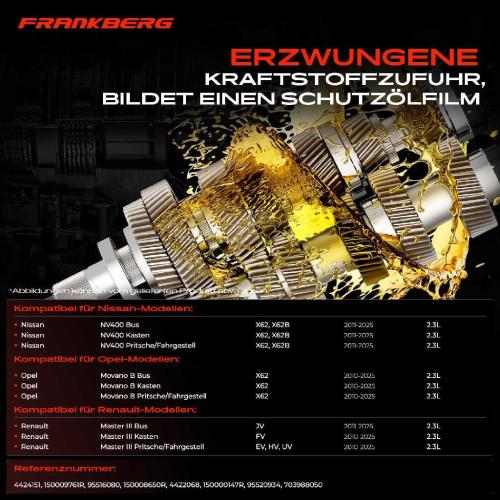 Frankberg 1x Ölpumpe für Renault Master III JV FV EV Opel Movano Nissan Nv400 X62 Bild Frankberg 1x Ölpumpe für Renault Master III JV FV EV Opel Movano Nissan Nv400 X62