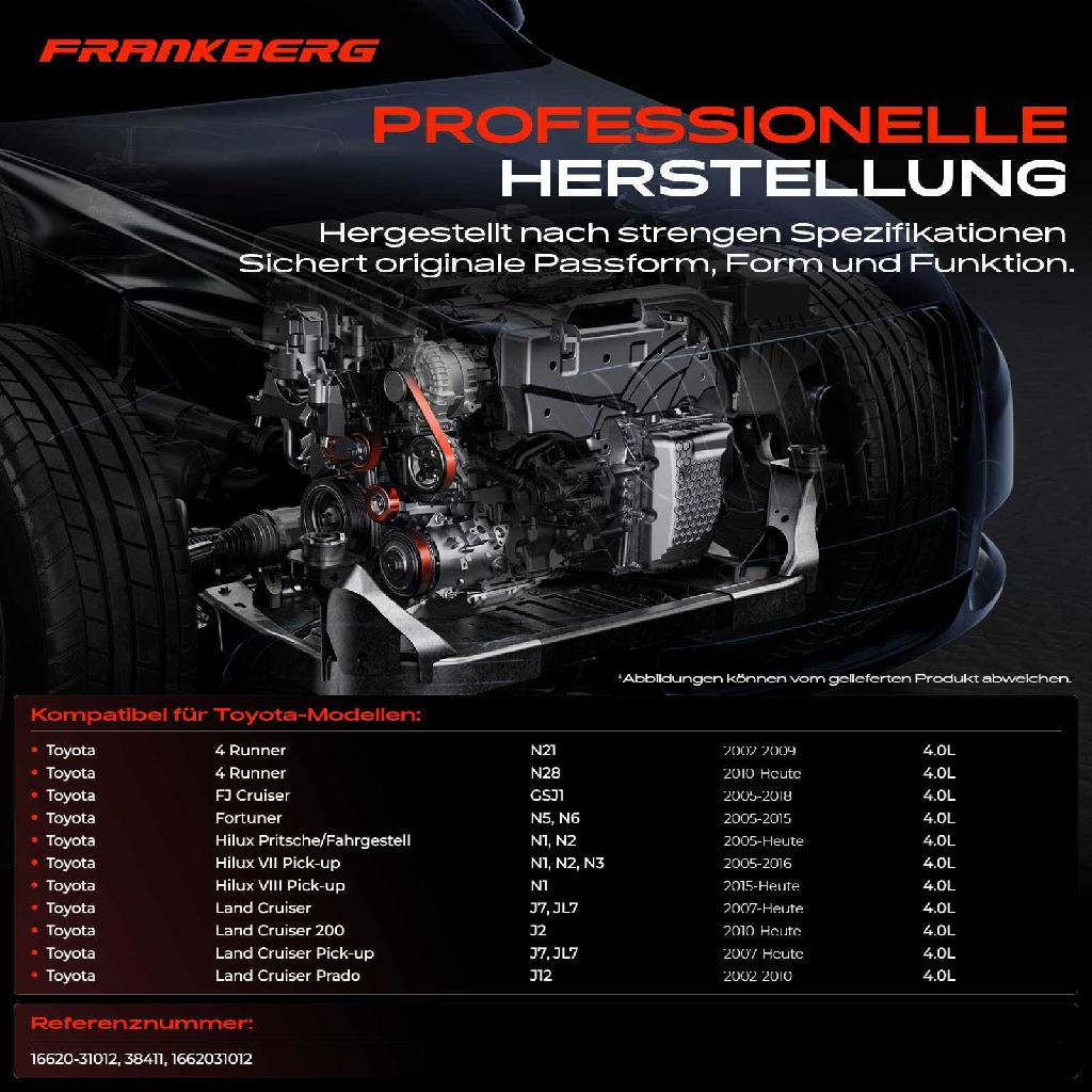 1x Spannrolle Riemenspanner für Toyota 4 Runner FJ Cruiser Land Cruiser Tacoma