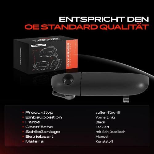 1x Türgriff Vorne Links außen für Fiat Panda 312 319 Panda Van 312 519 0.9L 1.0L 1.2L Bj ab 2012 Bild 1x Türgriff Vorne Links außen für Fiat Panda 312 319 Panda Van 312 519 0.9L 1.0L 1.2L Bj ab 2012