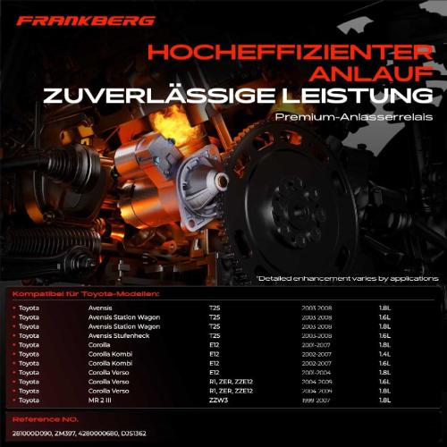 1x Magnetschalter Starter für Toyota Corolla Kombi Avensis MR 2 III 1.4L 1.6L 1.8L Bild 1x Magnetschalter Starter für Toyota Corolla Kombi Avensis MR 2 III 1.4L 1.6L 1.8L