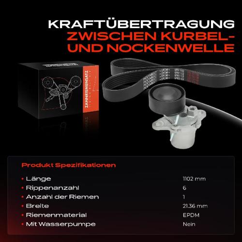 1x Keilrippenriemensatz für VW Golf Tiguan Touran Passat Skoda Audi A3 A4 A5 Bild 1x Keilrippenriemensatz für VW Golf Tiguan Touran Passat Skoda Audi A3 A4 A5