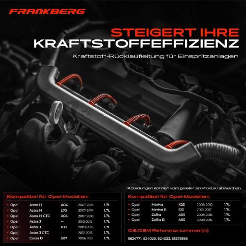 1x Leckkraftstoff für Opel Astra H J GTC Caravan Corsa D Meriva Zafira Bild 1x Leckkraftstoff für Opel Astra H J GTC Caravan Corsa D Meriva Zafira