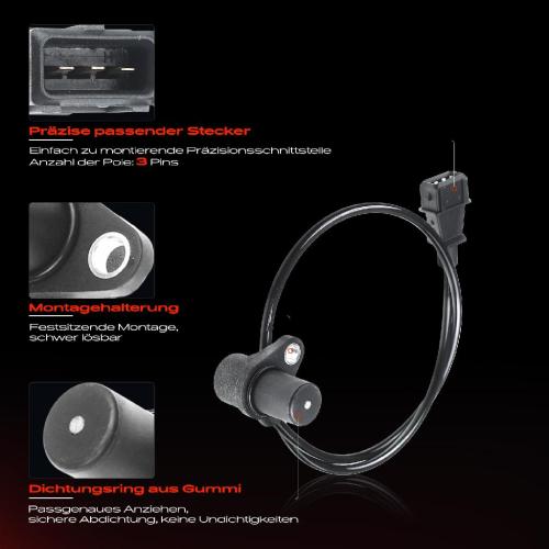 Frankberg 1x Kurbelwellensensor Impulsgeber für Fiat Tempra SW Tipo Lancia Dedra Delta II 1.4L 1.6L Bild Frankberg 1x Kurbelwellensensor Impulsgeber für Fiat Tempra SW Tipo Lancia Dedra Delta II 1.4L 1.6L