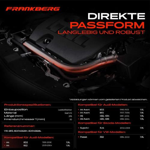 1x Kühlerschlauch Turboschlauch für VW Passat 3B2 3B3 Passat Variant 3B5 3B6 Audi A4 8D2 8E2 A4 Avant 8D5 8E5 Bild 1x Kühlerschlauch Turboschlauch für VW Passat 3B2 3B3 Passat Variant 3B5 3B6 Audi A4 8D2 8E2 A4 Avant 8D5 8E5