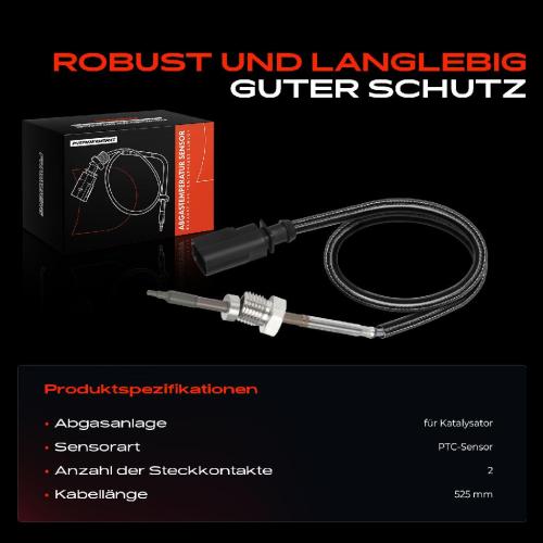 1x Abgastemperatursensor für VW Amarok Pritsche/Fahrgestell 3.0L Bild 1x Abgastemperatursensor für VW Amarok Pritsche/Fahrgestell 3.0L