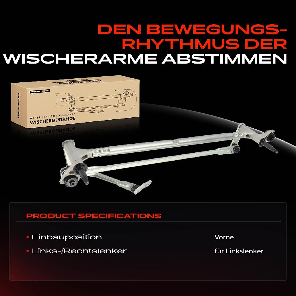 1x Wischergestänge Vorne für VW T-ROC A11 D11 1.0L 1.5L