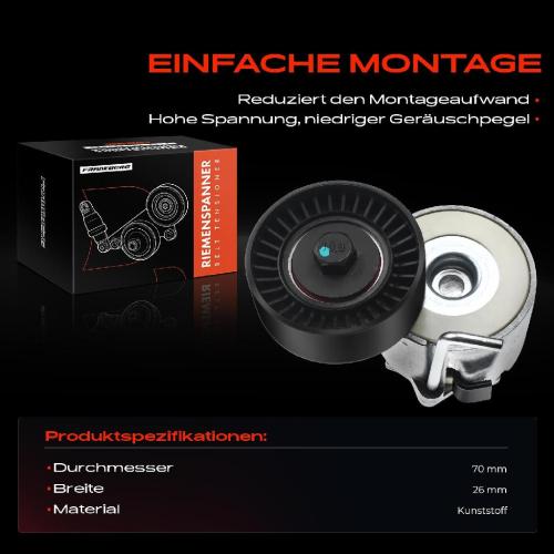 1x Spannrolle Riemenspanner für Fiat Ducato Citroën Jumper Iveco Bild 1x Spannrolle Riemenspanner für Fiat Ducato Citroën Jumper Iveco