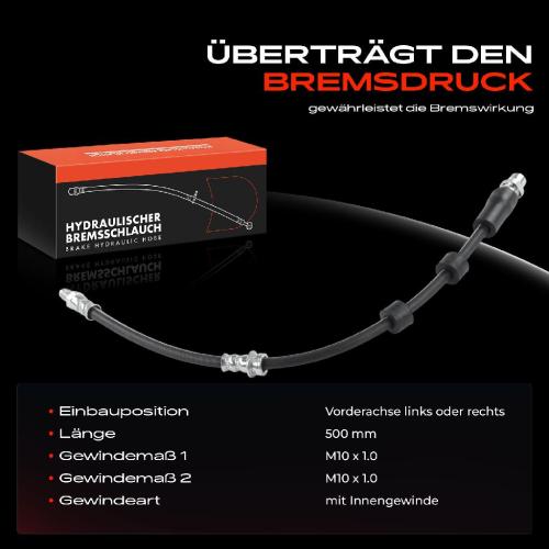 1x Bremsschlauch Bremsschläuche Vorderachse Links oder Rechts für BMW X1 E84 xDrive18d xDrive20i Bild 1x Bremsschlauch Bremsschläuche Vorderachse Links oder Rechts für BMW X1 E84 xDrive18d xDrive20i