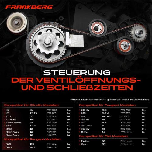 1x Zahnriemensatz Zahnriemen für Citroën C2 C3 Nemo Xsara Peugeot 206 207 306 Bild 1x Zahnriemensatz Zahnriemen für Citroën C2 C3 Nemo Xsara Peugeot 206 207 306