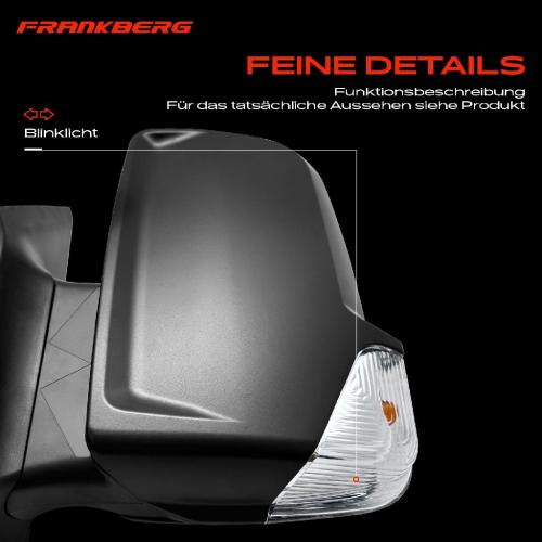 Frankberg 1x Außenspiegel Links für Mercedes-Benz Sprinter B906 2006-2018 Bild Frankberg 1x Außenspiegel Links für Mercedes-Benz Sprinter B906 2006-2018