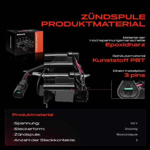 Frankberg 1x Zündmodul Zündspule für Hyundai Santamo Sonata III Y-3 KIA Joice MTE1P 2.0L 1996-2003 Bild Frankberg 1x Zündmodul Zündspule für Hyundai Santamo Sonata III Y-3 KIA Joice MTE1P 2.0L 1996-2003