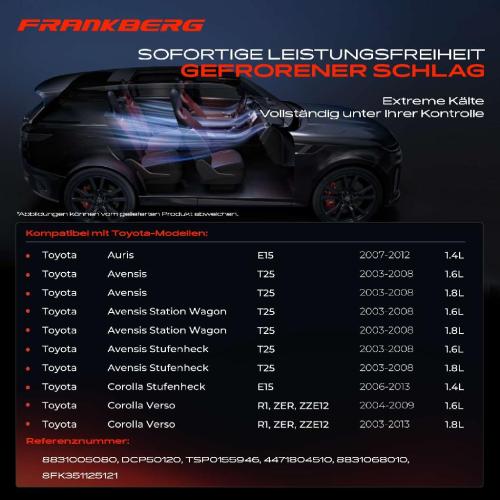 1x Klimakompressor für Toyota Avensis Auri Corolla 1.6L 1.8L 2003-2013 Bild 1x Klimakompressor für Toyota Avensis Auri Corolla 1.6L 1.8L 2003-2013