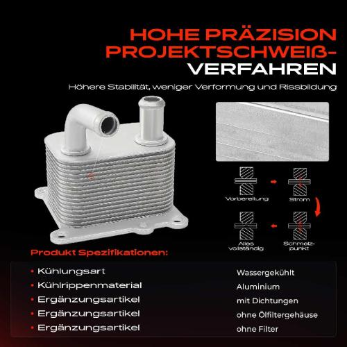 Frankberg 1x Ölkühler Motoröl für Ford Fiesta JA JB Focus Transit Tourneo 1.8L Bild Frankberg 1x Ölkühler Motoröl für Ford Fiesta JA JB Focus Transit Tourneo 1.8L