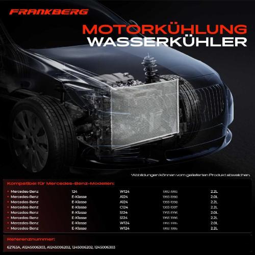1x Kühler Wasserkühler Motorkühler für Mercedes-Benz C124 W124 A124 S124 Bild 1x Kühler Wasserkühler Motorkühler für Mercedes-Benz C124 W124 A124 S124