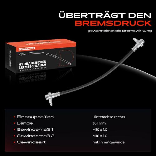 1x Bremsschlauch Bremsschläuche Hinterachse Rechts für Mitsubishi ASX Outlander Peugeot Bild 1x Bremsschlauch Bremsschläuche Hinterachse Rechts für Mitsubishi ASX Outlander Peugeot