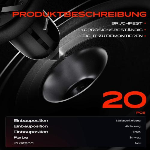 20x Befestigungsclips Säulenverkleidung Abdeckung Hinten für Mercedes-Benz C207 W211 W204 W164 Bild 20x Befestigungsclips Säulenverkleidung Abdeckung Hinten für Mercedes-Benz C207 W211 W204 W164