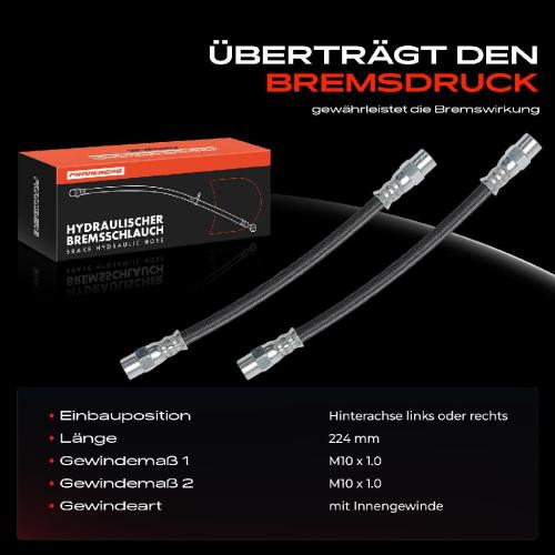 2x Bremsschlauch Bremsschläuche Hinterachse Links oder Rechts für BMW 3er E36 316i 318i 320i 323Ti 328i Bild 2x Bremsschlauch Bremsschläuche Hinterachse Links oder Rechts für BMW 3er E36 316i 318i 320i 323Ti 328i