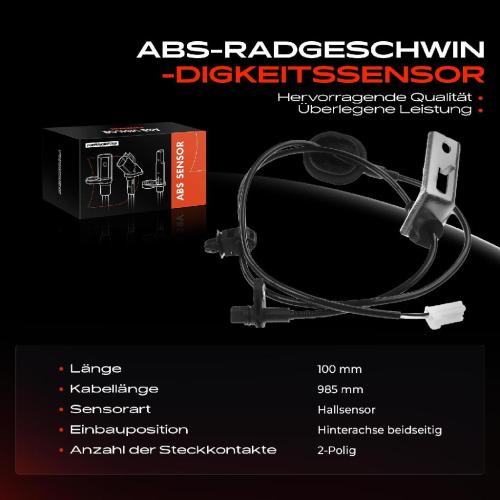 Frankberg 1x ABS Sensor Hinterachse beidseitig f r Mazda 3 BM BN 3 Stufenheck 1.5L 1.6L 2.0L 2.2L 2013-2019 Bild Frankberg 1x ABS Sensor Hinterachse beidseitig f r Mazda 3 BM BN 3 Stufenheck 1.5L 1.6L 2.0L 2.2L 2013-2019