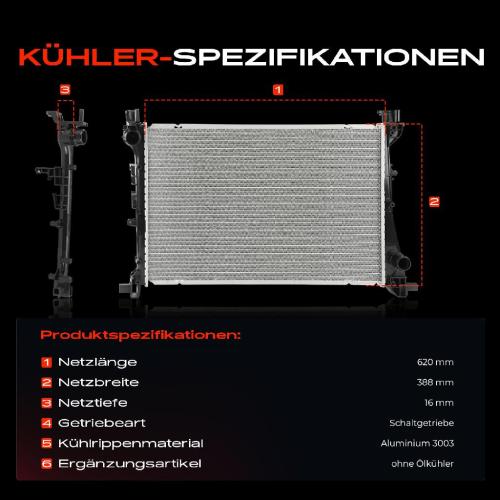 Frankberg 1x Kühler Wasserkühler Motorkühler für Fiat Tipo Schrägheck Kombi 356 357 1.2L 1.4L Bild Frankberg 1x Kühler Wasserkühler Motorkühler für Fiat Tipo Schrägheck Kombi 356 357 1.2L 1.4L