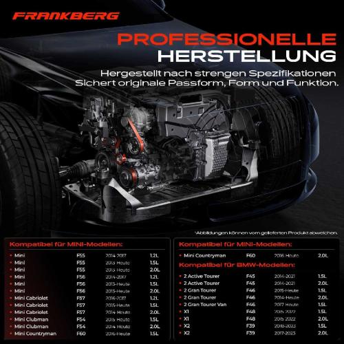 1x Spannrolle Riemenspanner für BMW X1 X2 F45 F46 F48 F39 MINI F55 F56 F57 F54 F60 1.5L 2.0L Bild 1x Spannrolle Riemenspanner für BMW X1 X2 F45 F46 F48 F39 MINI F55 F56 F57 F54 F60 1.5L 2.0L