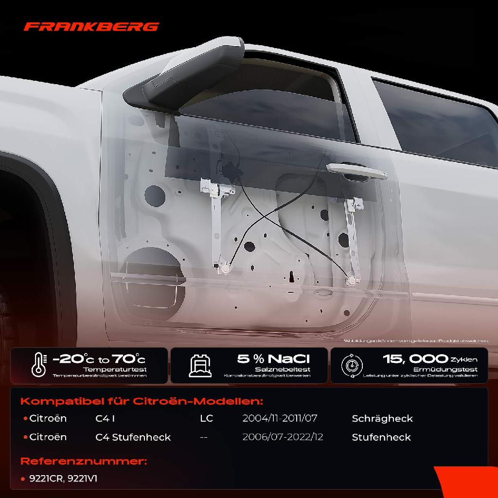 1x Fensterheber Vorne Links für Citroën C4 Stufenheck C4 I ab 2004