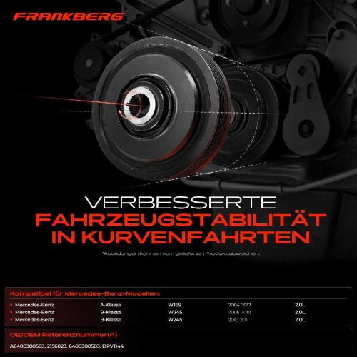 1x Riemenscheibe Kurbelwelle für Mercedes-Benz A-Klasse W169 W245 2004-2012 Bild 1x Riemenscheibe Kurbelwelle für Mercedes-Benz A-Klasse W169 W245 2004-2012