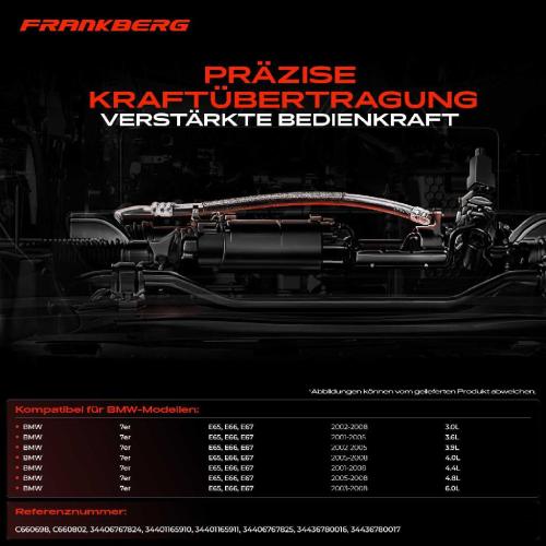 2x Seilzug Feststellbremse Hinterachse beidseitig für BMW 7 E65 E66 E67 730i 740i 745i Bild 2x Seilzug Feststellbremse Hinterachse beidseitig für BMW 7 E65 E66 E67 730i 740i 745i