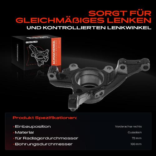 Frankberg 1x Achsschenkel Radaufhängung Vorderachse Rechts für Fiat Punto Evo Grande Punto 199 Alfa Romeo Mito Bild Frankberg 1x Achsschenkel Radaufhängung Vorderachse Rechts für Fiat Punto Evo Grande Punto 199 Alfa Romeo Mito