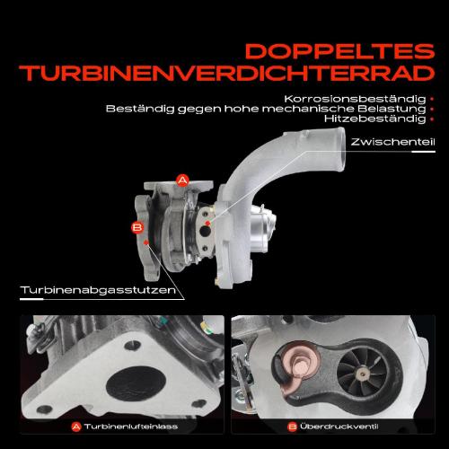 Frankberg 1x Abgasturbolader für Mitsubishi Carisma Stufenheck Space Star MPV Nissan Interstar Bus Opel Renault Volvo Bild Frankberg 1x Abgasturbolader für Mitsubishi Carisma Stufenheck Space Star MPV Nissan Interstar Bus Opel Renault Volvo