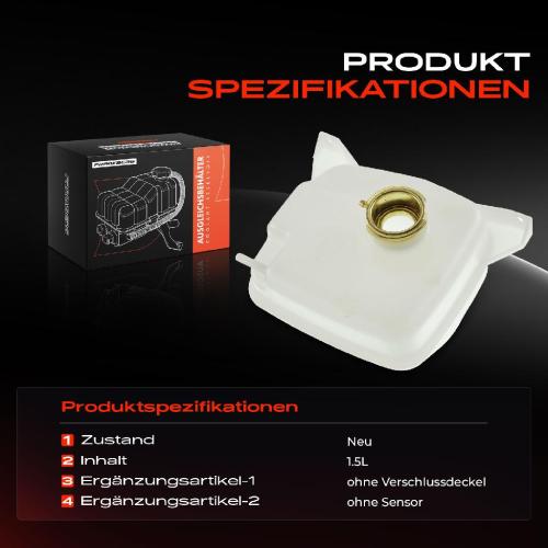 Frankberg 1x Ausgleichsbehälter Kühlmittelbehälter für Fiat Ducato Talento Citroën C25 Peugeot J5 Bild Frankberg 1x Ausgleichsbehälter Kühlmittelbehälter für Fiat Ducato Talento Citroën C25 Peugeot J5