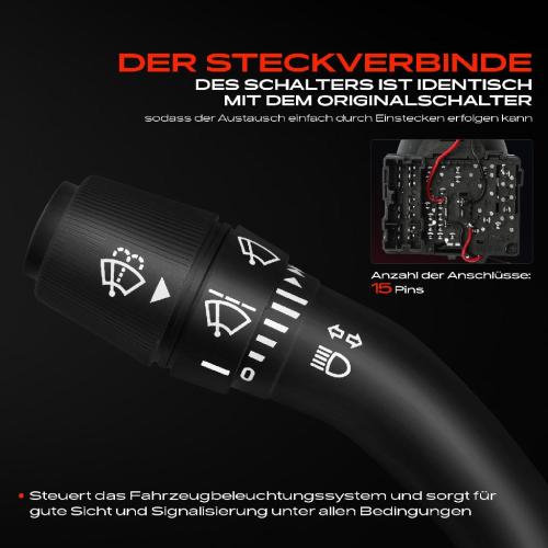 1x Kombischalter Lenkstockschalter für Dacia Duster Lodgy Sandero Renault Twingo Bild 1x Kombischalter Lenkstockschalter für Dacia Duster Lodgy Sandero Renault Twingo