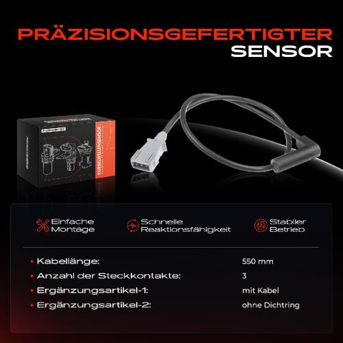 1x Kurbelwellensensor Impulsgeber für Citroën Xsara Peugeot 306 Expert Fiat Scudo Bild 1x Kurbelwellensensor Impulsgeber für Citroën Xsara Peugeot 306 Expert Fiat Scudo