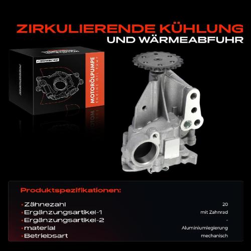 Frankberg 1x Ölpumpe für Renault Master III JV FV EV Opel Movano Nissan Nv400 X62 Bild Frankberg 1x Ölpumpe für Renault Master III JV FV EV Opel Movano Nissan Nv400 X62