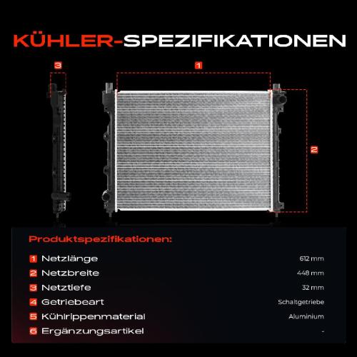 1x Kühler Wasserkühler Motorkühler für Land Rover Freelander LN Freelander Soft Top Bild 1x Kühler Wasserkühler Motorkühler für Land Rover Freelander LN Freelander Soft Top