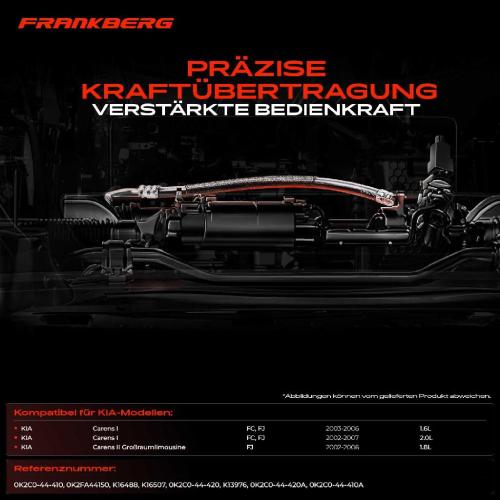 3x Seilzug Feststellbremse Vorderachse für KIA Carens II MPV FJ FC 1.6L 1.8L 2.0L Bild 3x Seilzug Feststellbremse Vorderachse für KIA Carens II MPV FJ FC 1.6L 1.8L 2.0L