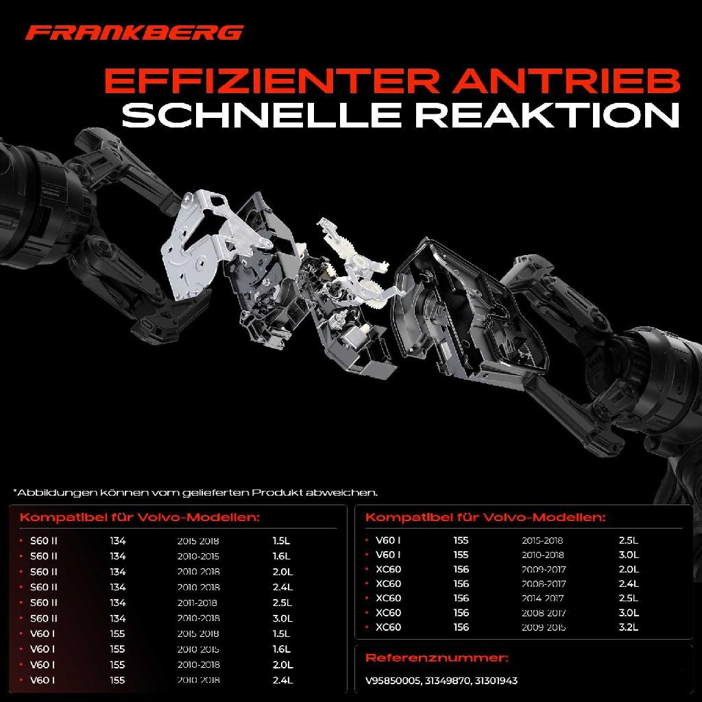 1x Türschloss Hinten Links für Volvo S60 II V60 I XC60 1.5L 1.6L 2.0L 2.4L 2.5L 3.0L 3.2L 2008-2018