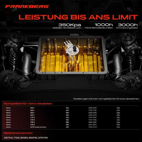 1x Kraftstoffpumpe für Volvo S60 I V70 II XC70 Cross Country 2.0L 2.3L 2.4L 2.5L 1999-2010 Bild 1x Kraftstoffpumpe für Volvo S60 I V70 II XC70 Cross Country 2.0L 2.3L 2.4L 2.5L 1999-2010