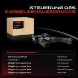 1x Ventil Kurbelgehäusentlüftung für Porsche Macan 95B Cayenne 92A