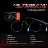 2x ABS Sensor Hinterachse beidseitig für Citroën C3 II C4 Cactus DS3 Cabriolet DS Crossback Bj ab 2013