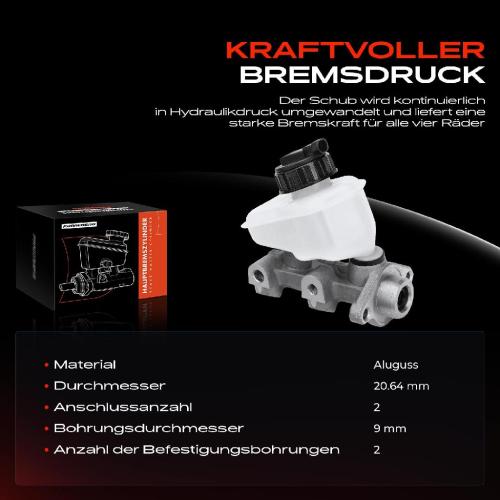 1x Hauptbremszylinder Bremszylinder für Opel Astra F 53 T92 Corsa B 73 Vectra A 88 Kadett E T85 Bild 1x Hauptbremszylinder Bremszylinder für Opel Astra F 53 T92 Corsa B 73 Vectra A 88 Kadett E T85