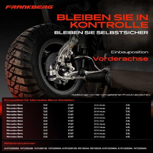 2x Koppelstange Vorderachse für Mercedes-Benz GLE V167 GLE Coupe C167 GLS X167 4.0L 2.0L 2.9L Bj ab 2018 Bild 2x Koppelstange Vorderachse für Mercedes-Benz GLE V167 GLE Coupe C167 GLS X167 4.0L 2.0L 2.9L Bj ab 2018