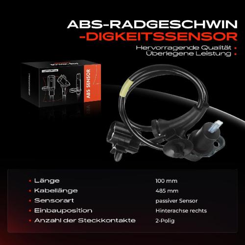 1x ABS Sensor Hinterachse rechts für Chevrolet Aveo/Kalos Schrägheck Stufenheck Daewoo Kalos Bj ab 2002 Bild 1x ABS Sensor Hinterachse rechts für Chevrolet Aveo/Kalos Schrägheck Stufenheck Daewoo Kalos Bj ab 2002