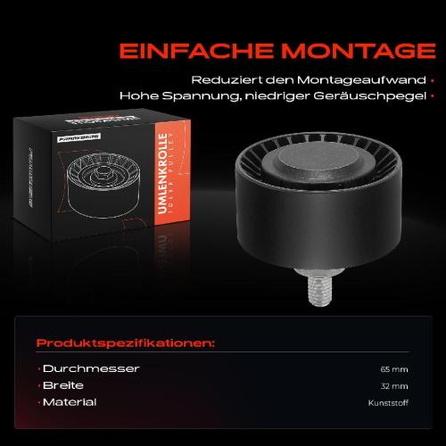 1x Umlenkrolle Führungsrolle für BMW 1er F20 3er F30 5er F10 6er 7er X3 X4 X5 X6 Bild 1x Umlenkrolle Führungsrolle für BMW 1er F20 3er F30 5er F10 6er 7er X3 X4 X5 X6