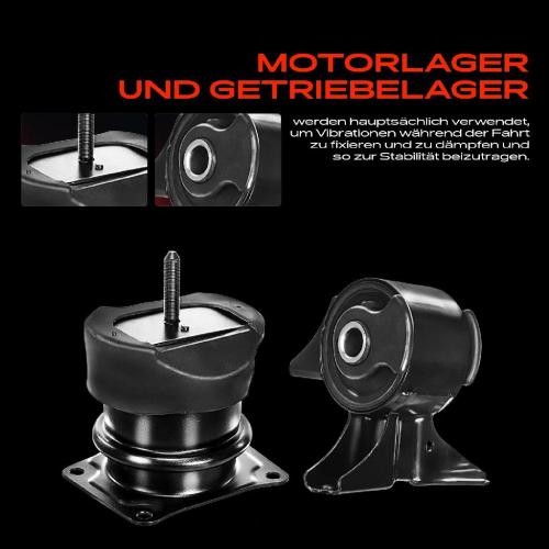 3x Motorlager Getriebelagerlager Rechts für Honda Accord VI CG 3.0L Bild 3x Motorlager Getriebelagerlager Rechts für Honda Accord VI CG 3.0L