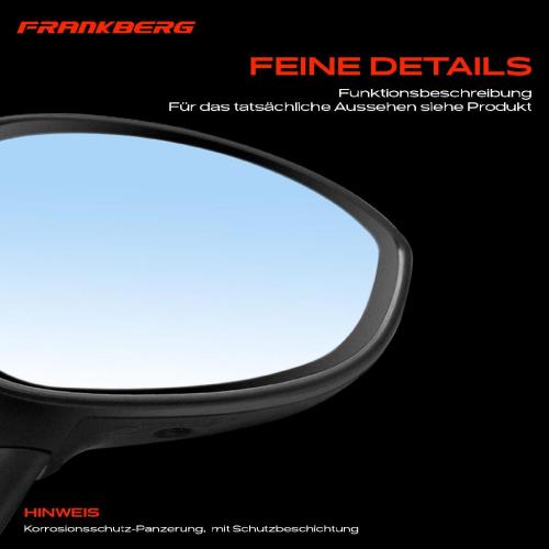 Frankberg 1x Außenspiegel Rechts für Fiat 500 595 695 312 0.9L 1.0L 1.2L 1.4L 2007-2024 Bild Frankberg 1x Außenspiegel Rechts für Fiat 500 595 695 312 0.9L 1.0L 1.2L 1.4L 2007-2024