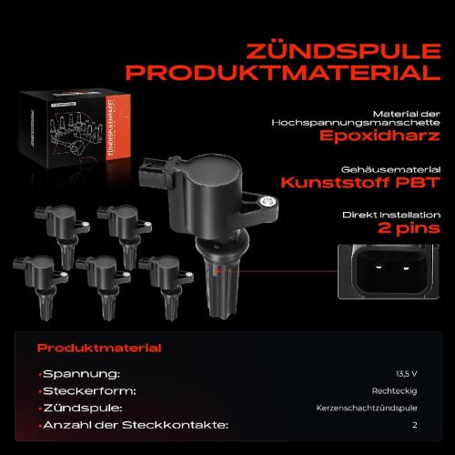 6x Zündmodul Zündspule für Jaguar S-Type X200 3.0L 2000-2002 Bild 6x Zündmodul Zündspule für Jaguar S-Type X200 3.0L 2000-2002