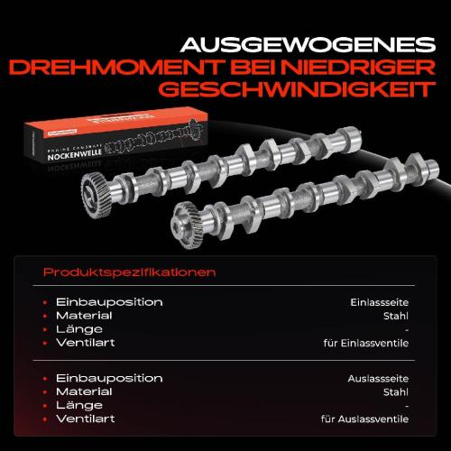 2x Nockenwelle für Opel Astra H L48 Corsa D S07 Zafira B Bild 2x Nockenwelle für Opel Astra H L48 Corsa D S07 Zafira B