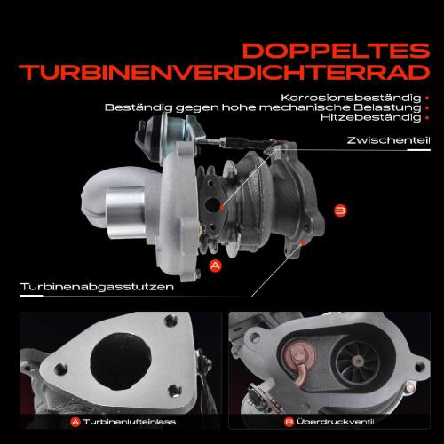 Frankberg 1x Abgasturbolader für Nissan Interstar Bus Kasten Opel Movano Combi Pritsche/Fahrgestell Renault Bild Frankberg 1x Abgasturbolader für Nissan Interstar Bus Kasten Opel Movano Combi Pritsche/Fahrgestell Renault